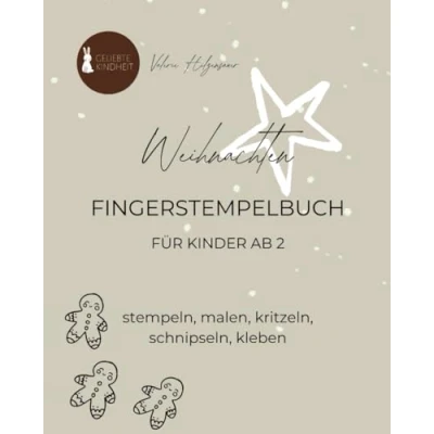 Abbildung von Weihnachten Fingerstempelbuch Schnipselbuch Malbuch für Kinder ab 2 Jahren: Winterliches Fingerfarben &amp; Bastelbuch Mädchen und Jungen zum Malen, Basteln, Kritzeln Verschenken