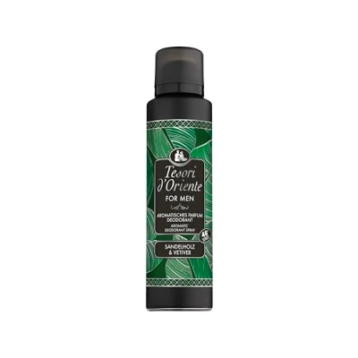 Abbildung von Tesori d&#039;Oriente Aromatisches Parfum Deodorant &#039;Vetiver &amp; Sandelholz&#039; For Men 48h Schutz Wellness Ritual für Körper Sinne 150ml