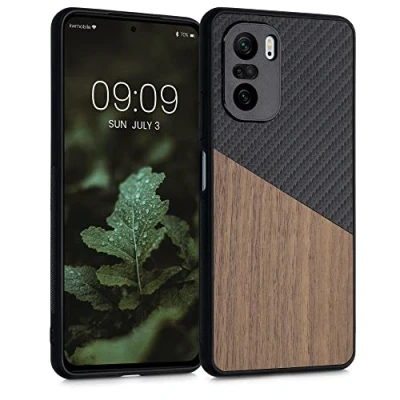 Abbildung von kwmobile Hülle kompatibel mit Xiaomi Mi 11i / Poco F3 Handyhülle Handy Schutzhülle Smartphone Cover Dunkelbraun