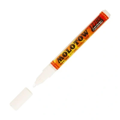 Abbildung von Molotow Permanentmarker One4All 127 HS nachfüllbar 2mm signalweiß