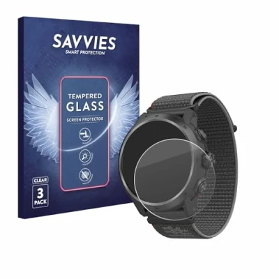 Abbildung von Savvies Panzer Schutz Glas für Coros Apex 2 Pro (3 Stück) 9H Hartglas, Anti Fingerprint, Displayschutz