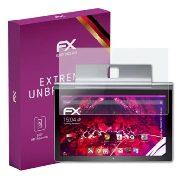 Abbildung von atFoliX Glasfolie kompatibel mit Lenovo Yoga Tablet 2 Pro 13.3 inch Panzerfolie, 9H Hybrid Glass FX Schutzpanzer Folie