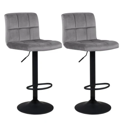 Abbildung von Duhome Barhocker, Barhocker 2ER Set Barstuhl Kunstleder oder Stoff Samt Lederoptik