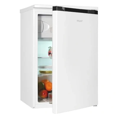 Abbildung von exquisit Kühlschrank KS515 4 051C, 84.5 cm hoch, 54.9 breit, Griffmulde, Sternefach, LED Beleuchtung