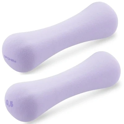 Abbildung von Spokey BONE, Kurzhantel mit festem Gewicht, Pink, Neopren, 1 kg, 2 Stück