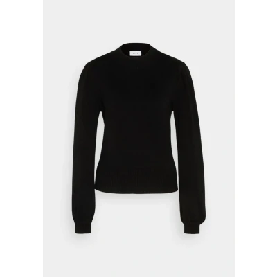 Abbildung von VILA Viril Turtle Balloon Strickpullover, Damen, Größe: Large, Black