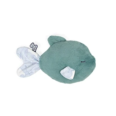 Abbildung von Kaloo Petit Calme Beruhigendes Plüschtier für Babys 25 cm Fisch, Grün Wärmekissen mit Heißem/Kaltem Effekt Sehr Weiches Material Abnehmbarer Bezug Ab Geburt, K970703
