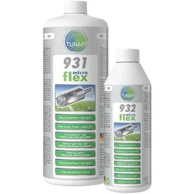 Abbildung von TUNAP PRAKTISCHES Set FÜR Partikelfilter Reinigung MICROFLEX 931 Reiniger 1L + 932 PFR Spülung 500ml UNIVERSAL Benzin BPF UND Diesel DPF Particulate Filter Cleaner