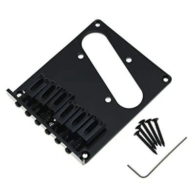 Abbildung von KAISH Northwest Guitars Einzelbrücke für Telecaster Gitarre, Schwarz