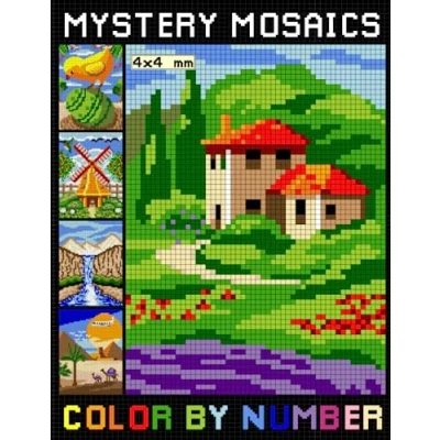 Abbildung von Mystery Mosaics Color By Number: Pixel Art Coloring Book for Adults Unique Quest Stress Relief &amp; Relaxation (Mosaic Numbers)