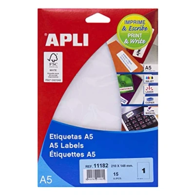 Abbildung von Apli 11182 Blister mit Etiketten