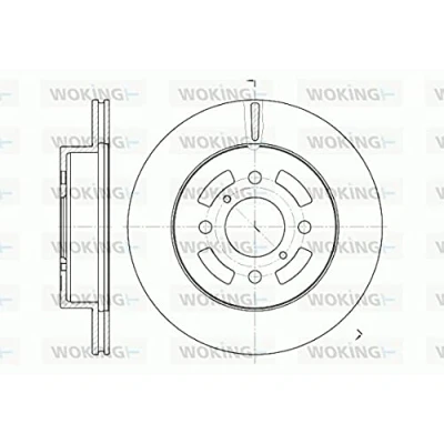 Abbildung von ROADHOUSE Bremsscheibe OPEL: Astra H Schrägheck, G CC, GTC, SUZUKI: Ignis I Vorderachse 257, 257mm 17mm 4 Belüftet 6642.10 DSX664210