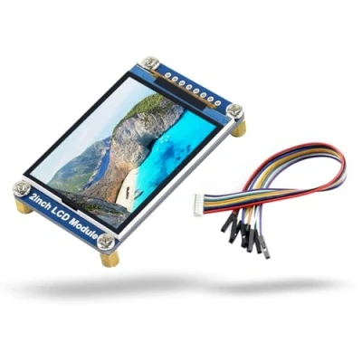 Abbildung von LUCKFOX 2 Inch 262K Color LCD Display Module, 240(V) x 320(H) RGB Resolution IPS Screen, 3.3V/5V, SPI Interface, Compatible with Raspberry Pi/Jetson Nano/VisionFive2/STM32