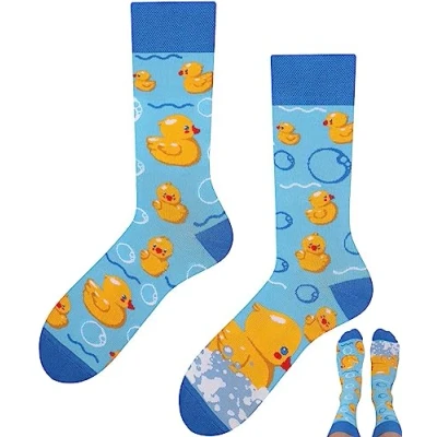 Abbildung von TODO Lustige Enten Socken Damen und Herren, Coole mit Entenmotiv Bunte Verrückte (Bath Ducks 35 38)
