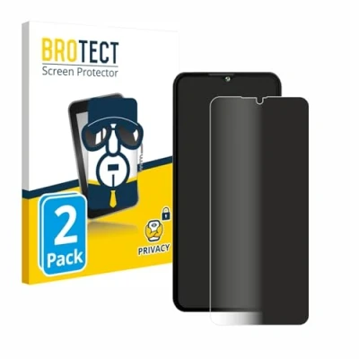 Abbildung von BROTECT (2 Stück Anti Spy Blickschutzfolie für Cubot A10 Privacy Screen Protector [Displayschutz Folie, Sichtschutz, Blaulichtfilter]