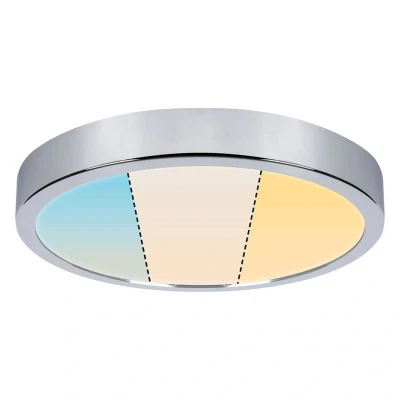 Abbildung von Paulmann 78926 LED Deckenleuchte Panel Aviar IP44 rund 300mm White Switch Chrom incl. 1x18 Watt Lichtpanel Kunststoff 2700 K