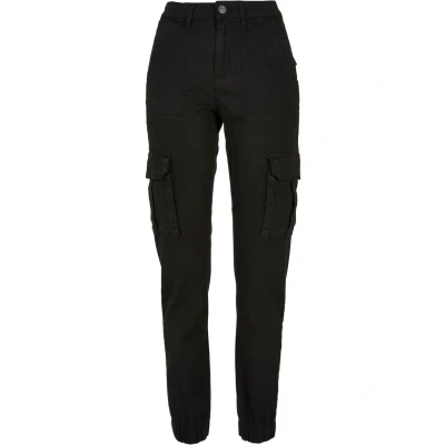 Abbildung von Urban Classics Twill Utility Cargohose, Damen, Größe: 26x30, Black
