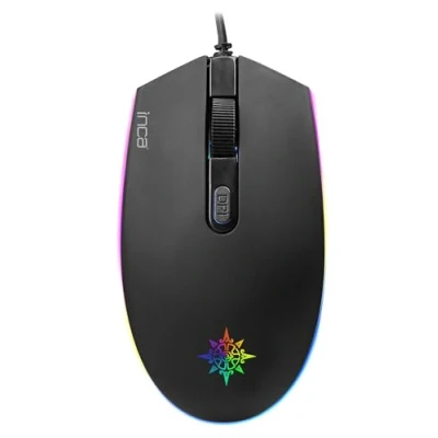 Abbildung von INCA PRO Optisch Gaming Maus Mouse 1200 DPI RGB Logo Effekt
