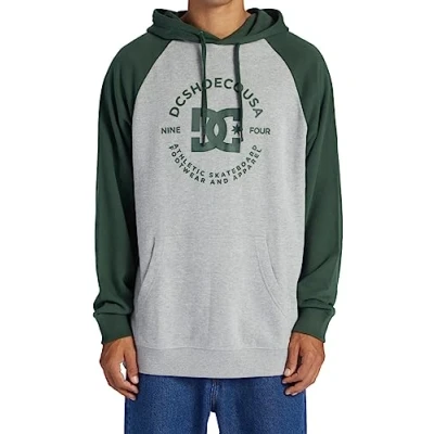 Abbildung von DC Shoes STAR Pilot Kapuzenpullover, Herren, Größe: Medium, Xkss heather grey sycamore
