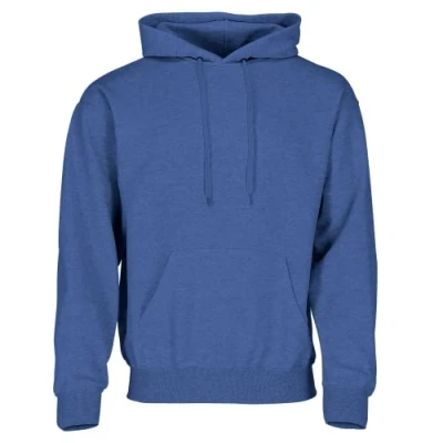 Abbildung von Fruit of the Loom Classic Kapuzen Sweat, Farbe:Retro Royalblau meliert + GRATIS MyShirt Stoffbeutel, Größe:XL