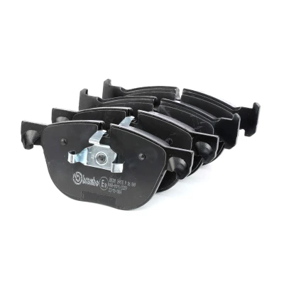 Abbildung von BREMBO P 06 049 Bremsbelagsatz für Verschleißwarnanzeiger vorbereitet mit Kolbenclip ohne Zubehör BMW: X6, X4, X5 kfzteile, kfzteile24, bandel online,