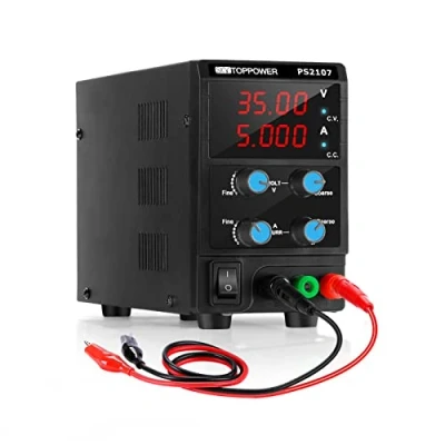 Abbildung von Labornetzteil 0 35V / 5A DC Regelbar Labornetzgerät Verstellbares Netzteil für Electroinc DIY Laborunterricht, Elektronikreparatur, Galvanisieren