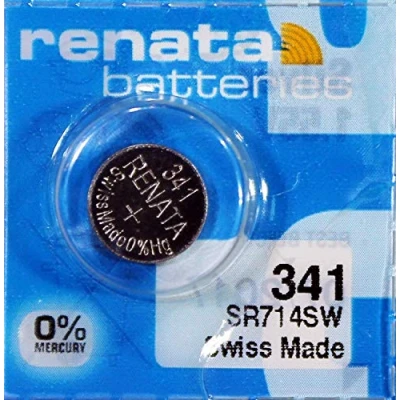 Abbildung von Uhrenbatterie Renata Swiss Made 341 oder SR714SW 1.55V schnellen Versand (5 X SR714SW)