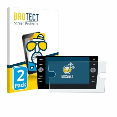 Abbildung von BROTECT Entspiegelungs Schutzfolie für Volkswagen Taigo Discover Media 8 2023 (2 Stück) Matte Displayschutz Folie, Anti Reflex, Fingerprint
