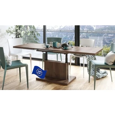 Abbildung von Mazzoni Couchtisch Aston Eiche dunkel stufenlos höhenverstellbar ausziehbar 120 200cm