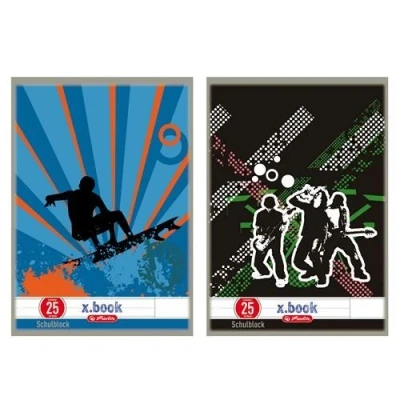Abbildung von 10 x Herlitz Schulblock A4 50 Blatt Lineatur 25 FSC Mix