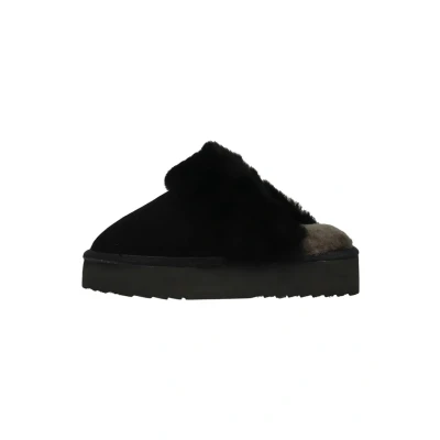 Abbildung von Warmbat Australia Flurry Hausschuh, Damen, Größe: 39, Black Veloursleder
