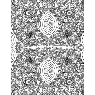 Abbildung von Coloring cover Notebook (Flow): for note taking, journaling, and writing, with design on therapy, inner peace, calm, ... Notebooks, Sketchbooks Journals)
