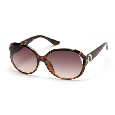 Abbildung von GUESS GF0366 Dark Havana Damen Sonnenbrille, Schmetterling, Braun, Gradient, UV geschützt, 60 mm, 17 135 mm