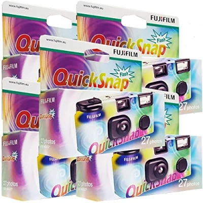 Abbildung von Fujifilm x Quicksnap Flash Einwegkameras, 27 Bilder, mit Blitz