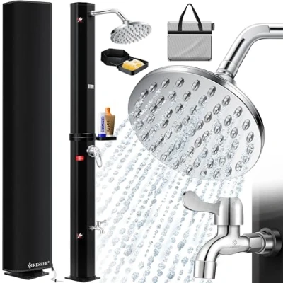 Abbildung von KESSER Solardusche, Solardusche 40 60 Liter Solar Gartendusche warmes Wasser