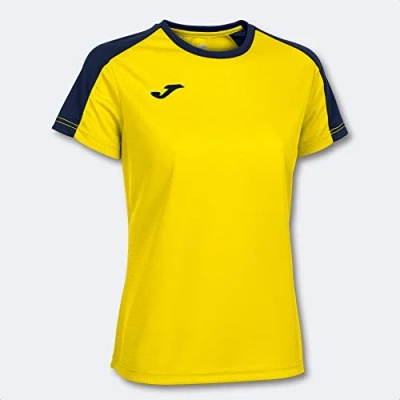 Abbildung von Joma Damen Eco Championship Kurzarm T Shirt, gelb Marineblau, L