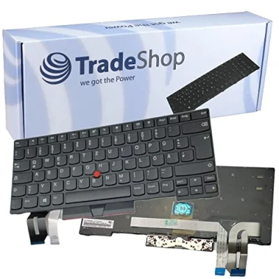Abbildung von Trade Shop Original Laptop Notebook Tastatur Keyboard Deutsch QWERTZ mit Trackpoint Rahmen ersetzt 001YP372 01YP519 01YP439 01YP279 01YP250