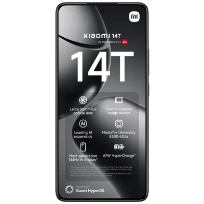 Abbildung von Xiaomi 14T 12GB/256GB Schwarz mit congstar Vertrag im Telekom Netz unbegrenzt telefonieren + 50000 MB 5G