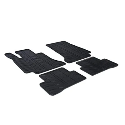 Abbildung von Gledring 0320 Fußmattensatz Gummi vorne und hinten 4 schwarz 750mm 550mm MERCEDES BENZ: C Klasse T modell, Limousine