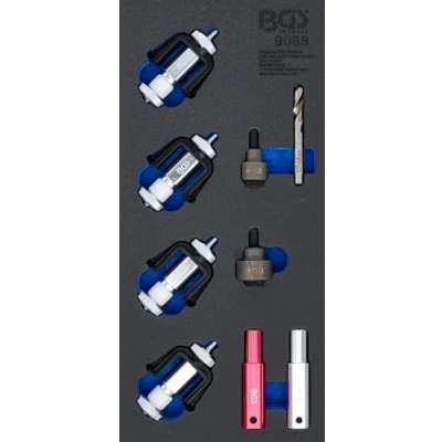 Abbildung von BGS Werkzeugset &quot;Montagewerkzeug Satz für Einparksensoren Halter&quot;, Werkstattwageneinlage 1/3, 150 mm Backen