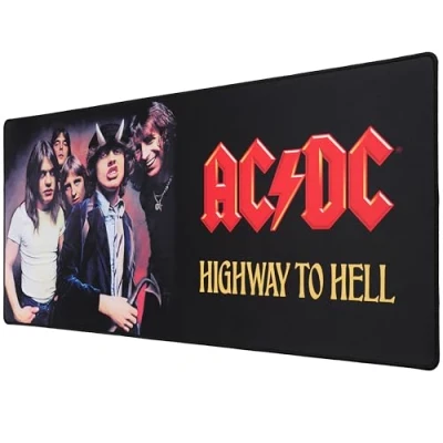 Abbildung von AC/DC XXL Mauspad 90 mm x 40 Geschenk Desktop Gaming ACDC offiziell lizenziert
