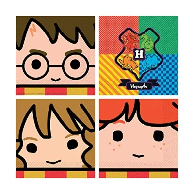 Abbildung von Harry Potter Cartoon Servietten 33x33cm 16 Stück
