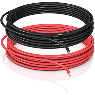 Abbildung von DCSk Fahrzeugleitung 2,5mm² 20m FLRY B asymmetrisch 2.5 mm² KFZ Kabel Litze Set Farbe rot/schwarz 2 5mm2