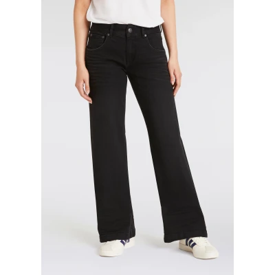 Abbildung von Herrlicher Bootcut Jeans &quot;Edna Recycled Denim Black Stretch&quot;, im Five Pocket Style