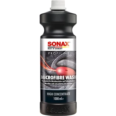 Abbildung von SONAX PROFILINE Microfibre Wash (1 Liter) spezielles Flüssigwaschmittel für Microfasertücher und Polierscheiben Art Nr. 04523000
