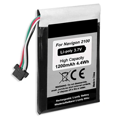 Abbildung von Ersatz Akku kompatibel zu 003028 für Navis von Navigon 2100 Max, 2120 (Max), 2150 2210 2200T, 2310 [Li Polymer / 1200 mAh 3.7V]