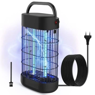 Abbildung von EUQQZU Insektenvernichter, 18W Elektrischer Insektenvernichter 1800V UV Lampe Fliegenfalle Effektiv Decken 80㎡ Innen, Insektenfalle Mückenlampe, Mückenfalle für Schlafzimmer Küche Büro Patio