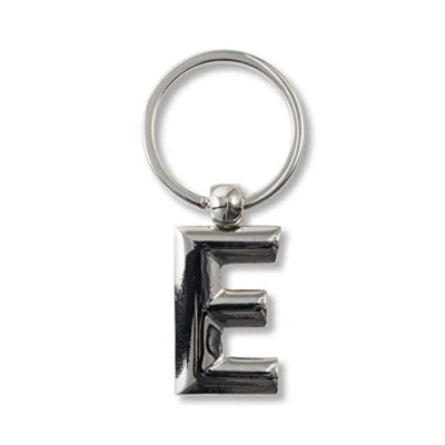 Abbildung von If Metal Letter Keyring Personalised Alphabet Letters Silver E Schlüsselanhänger 7 Centimeters Silber (Silver)
