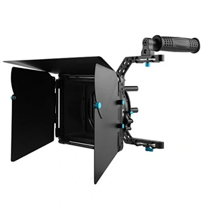 Abbildung von Fotga DP3000 Matt Box für 15mm Schiene Grundplatte Folgen Fokus A7 A7R II III GH4 GH5 5DIII 5DIV Objektiv (M4 Matte Box)