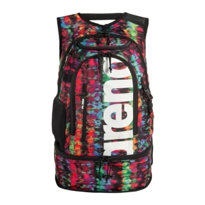 Abbildung von ARENA Fastpack 3.0 Unisex Erwachsene Schwimmsport Rucksack für Schwimmen, Training, Ausrüstung, Turnbeutel Männer und Frauen, 40 Liter, Batikfärbung